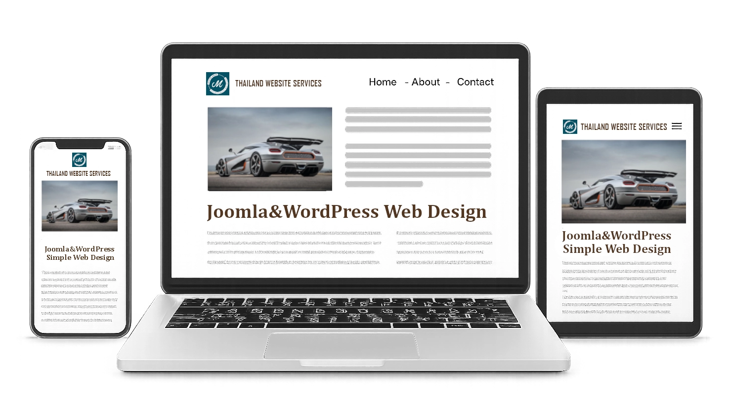 รับทำเว็บไซต์ ชลบุรี ด้วย CMS: Joomla, WordPress